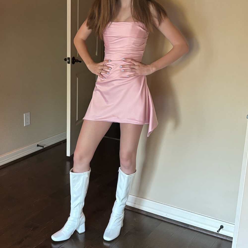 Source Unknown Blush Strapless Dress - image 2